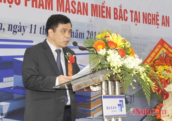 Đồng chí Huỳnh Thanh Điền phát biểu tại buổi lễ