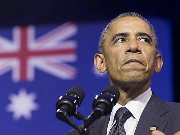 Tổng thống Mỹ Obama phát biểu tại Đại học Queensland (Ảnh: AP)