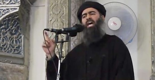 Abou Bakr Al-Baghdadi – thủ lĩnh của tổ chức Nhà nước Hồi giáo IS hồi tháng 7. Ảnh: AP/Uncredited