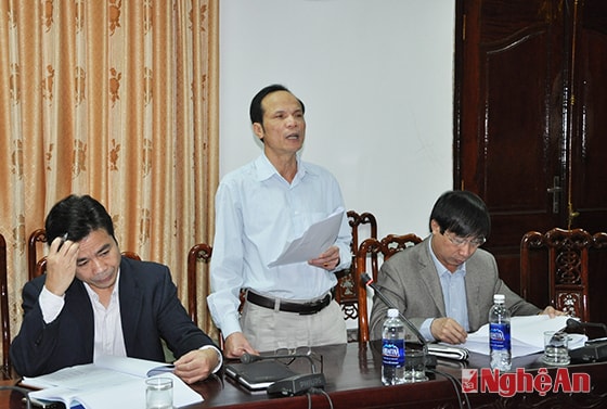 Đại diện lãnh đạo đơn vị Tư vấn quy hoạch báo cáo phương án