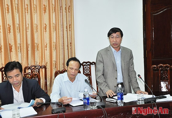 Đại diện lãnh đạo Sở NN&PTNT phát biểu