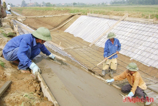 Công nhân lao động trong các doanh nghiệp lĩnh vực xây dựng là đối tượng trực tiếp bị ảnh hưởng bởi tình trạng nợ đọng BHXH. (ảnh minh họa) .Ảnh: C.S