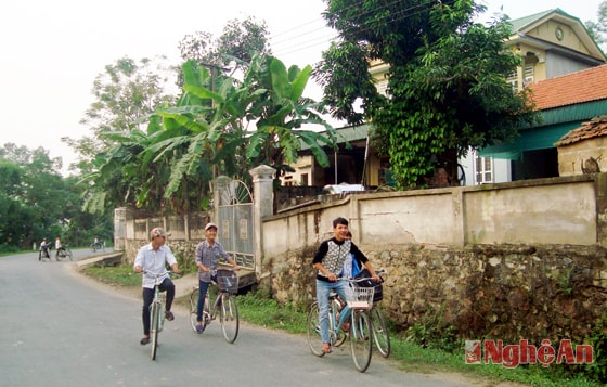 Một góc làng Liễu Nha (xã Thanh Lâm, huyện Thanh Chương).