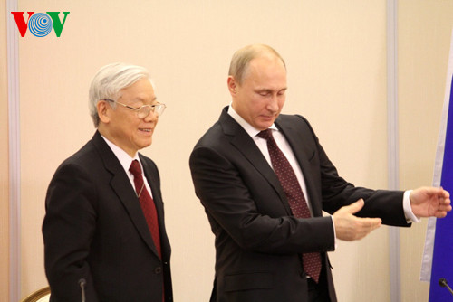 Tổng Bí thư Nguyễn Phú Trọng và Tổng thống Nga Putin