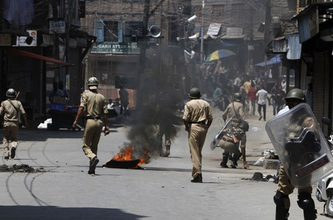 Một vụ tấn công ở Kashmir. (Nguồn: EPA)