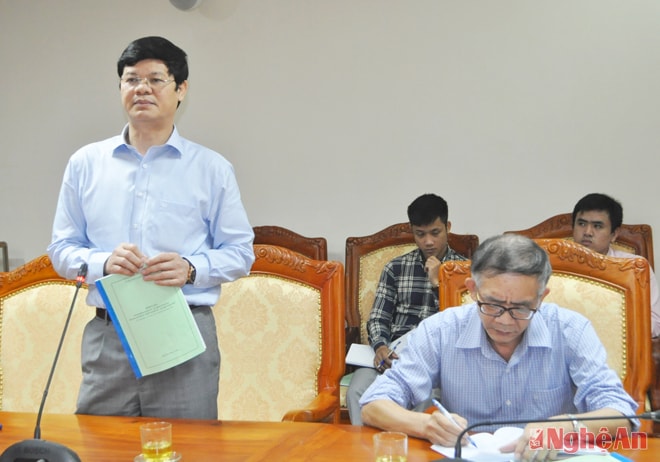 Đồng chí Lê Xuân Đại phát biểu