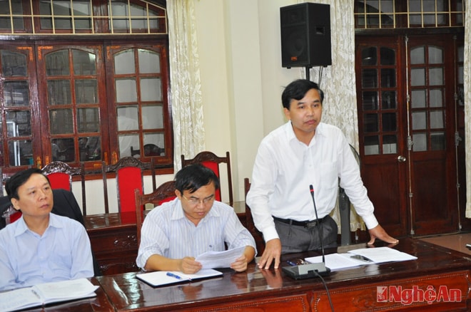 Đồng chí Nguyễn Như Khôi - Giám đốc đài PTTH tỉnh phát biểu
