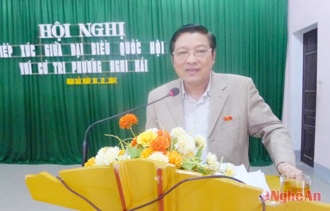 Đồng chí Phan Đình Trạc - Ủy viên Trung ương Đảng, Phó Trưởng ban Nội chính Trung ương giải trình các ý kiến kiến nghị của cử tri