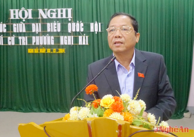 Đồng chí Phạm Văn Tấn - Trưởng đoàn đại biểu Quốc hội tỉnh