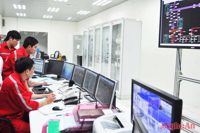 Trung tâm vận hành Nhà máy Thủy điện Hủa Na - Quế Phong.