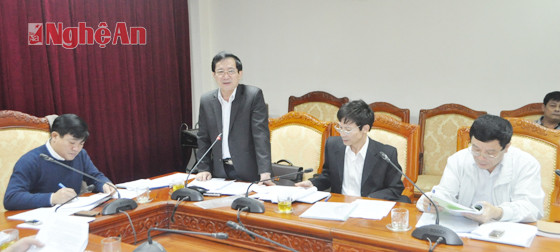 Đồng chí Đinh Viết Hồng - Phó Chủ tịch UBND tỉnh phát biểu tại cuộc thẩm tra