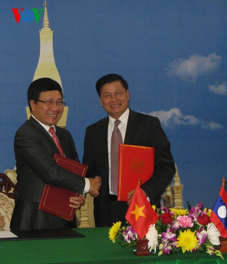 Ký Thỏa thuận hợp tác giữa Bộ Ngoại giao Việt Nam và Bộ Ngoại giao Lào giai đoạn 2014 – 2020