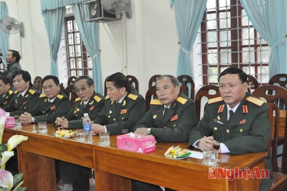 Các đồng chí cựu chiến binh tại cuộc gặp mặt