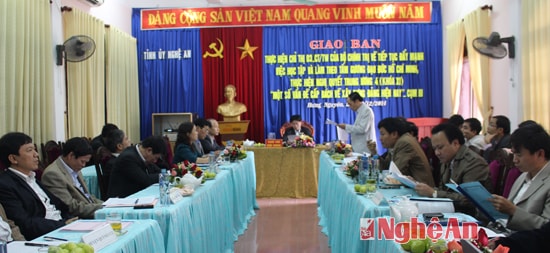 Toàn cảnh hội nghị giao ban