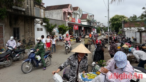 Tái lấn chiếm ở khu vực chợ Quán Lau, thành phố Vinh.