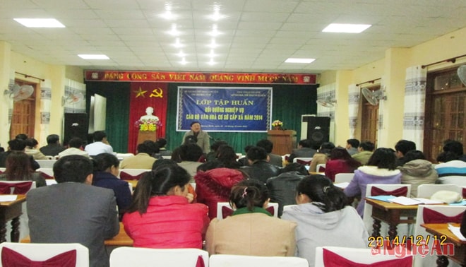 Quang cảnh lớp tập huấn sáng ngày 12/12