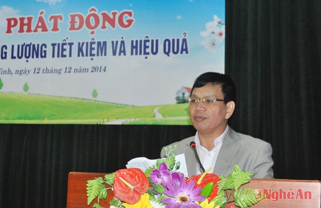  Đồng chí Phan Thanh Tịnh – Giám đốc Sở Công thương phát biểu tại buổi lễ.