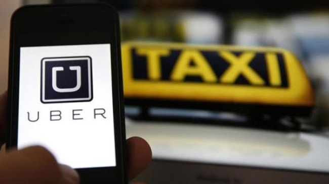 Ứng dụng Uber trên điện thoại di động