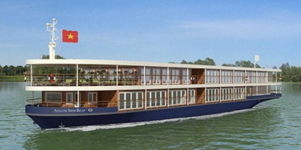 Du thuyền Avalon Siem Reap lướt trên dòng Mekong - Ảnh: avalonwaterways.com.