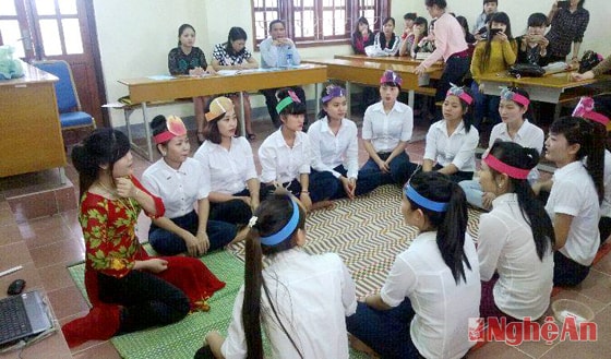 Một giờ thi nghiệp vụ sư phạm.