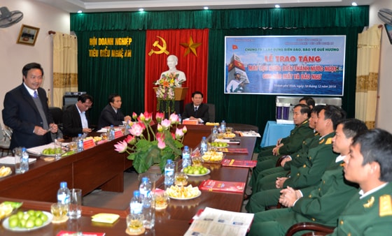 Chủ tịch Hội doanh nghiệp tiêu biếu phát biểu
