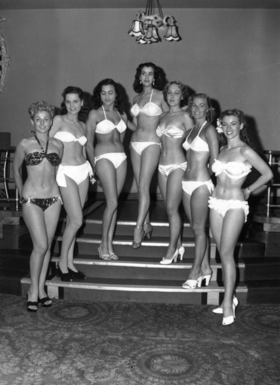 Các thí sinh thi bikini năm 1951 - cũng là năm ra đời của Miss World