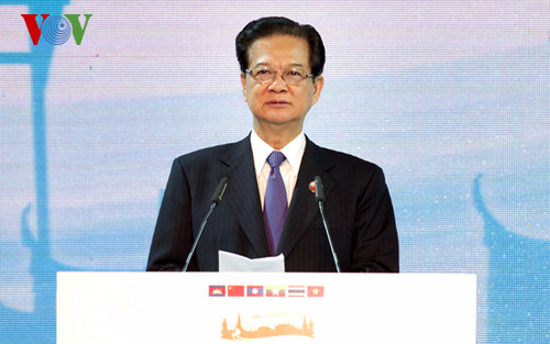 Thủ tướng Chính phủ Việt Nam Nguyễn Tấn Dũng phát biểu tai GMS-5