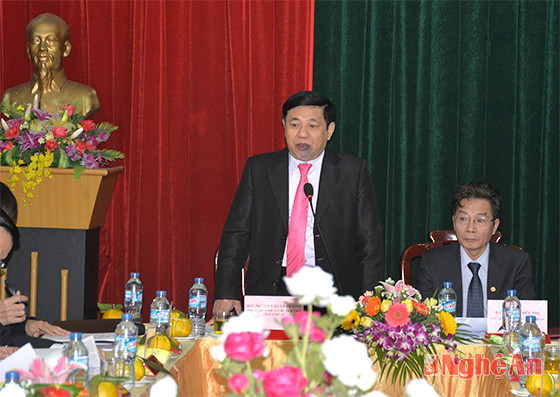 Đồng chí Chủ tịch UBND tỉnh Nguyễn Xuân Đường kết luận tại cuộc làm việc