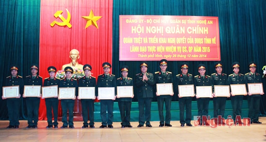 Các tập thể được trao danh hiệu Đơn vị Quyết thắng năm 2014