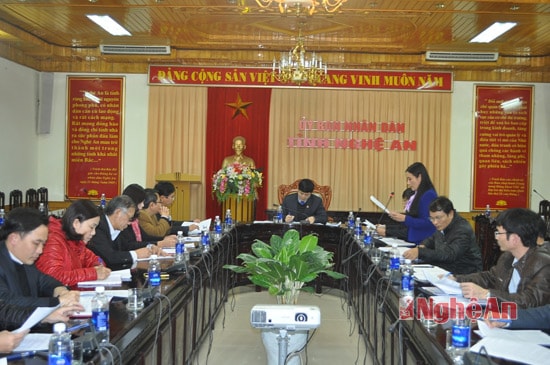 Quang cảnh buổi đánh giá về kết quả cải cách công vụ năm 2014 và triển khai nhiệm vụ năm 2015