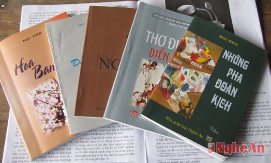 Những tác phẩm đã xuất bản  của nhà thơ Mạc Thực Thái Doãn Chất.