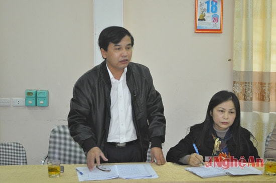Đồng chí Nguyễn Như Khôi - Giám đốc Đài PT -TH tỉnh phát biểu