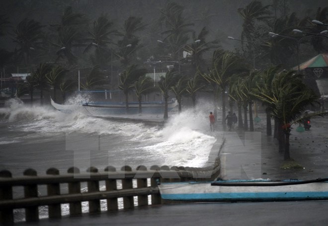 Bão Jangmi quét qua miền Nam Philippines. Nguồn: AFP/TTXVN