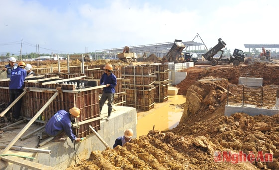 Thi công Nhà máy chế biến gỗ MDF Nghĩa Đàn.