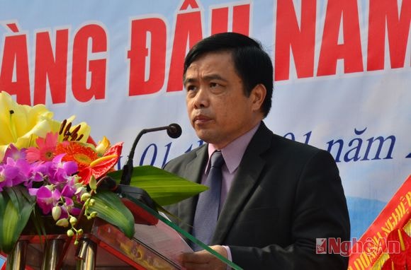 Đồng chí Huỳnh Thanh Điền phát biểu.