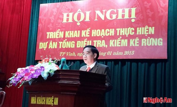 Ông Lê Cao Bính- Phó giám đốc Sở NN&PTNT phát biểu