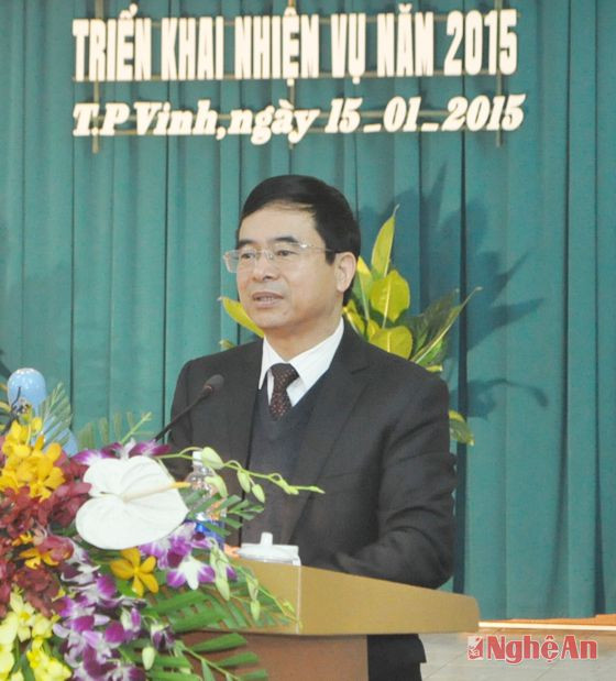 Đồng chí Nguyễn Hữu Lậm kết luận hội nghị