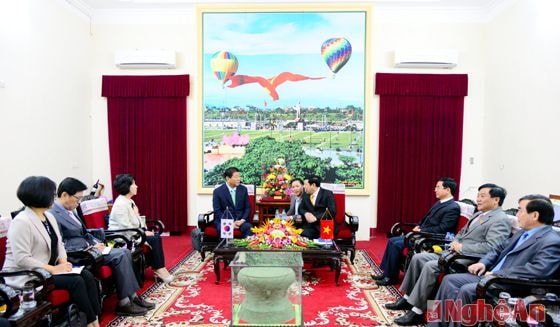 Toàn cảnh buổi đón tiếp