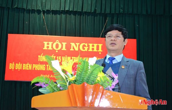 Đồng chí Lê Xuân Đại phát biểu tại hội nghị