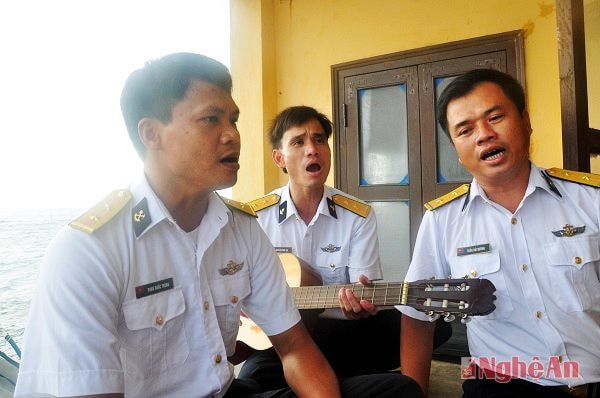 Tiết mục văn nghệ chào đón đoàn công tác