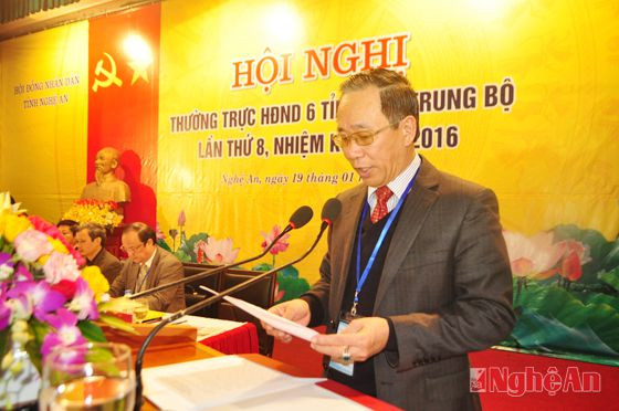 Đồng chí Trần Hồng Châu phát biểu khai mạc hội nghị