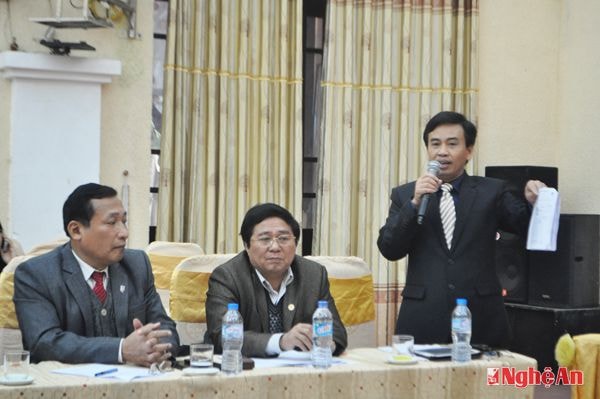 Phó giám đốc Sở TT và TT thông báo sơ đồ buổi lễ