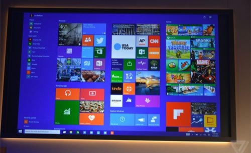 Giao diện Start Menu của Windows 10. 