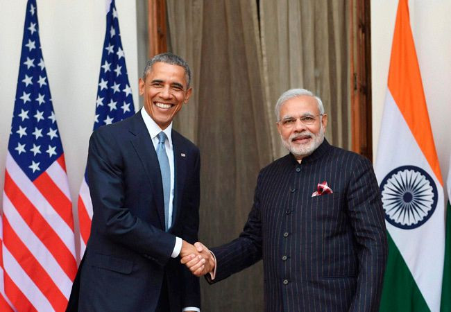 Tổng thống Obama và Thủ tướng Ấn Độ Narendra Modi.
