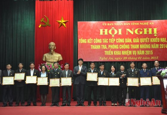 Các cá nhân vinh dự nhận kỷ niệm chương Vì sự nghiệp thanh tra của Thanh tra Chính phủ