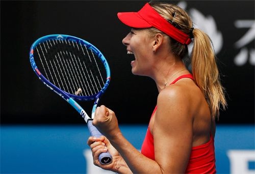 Sharapova lần thứ 10 có mặt ở chung kết Grand Slam. Ảnh: Reuters.