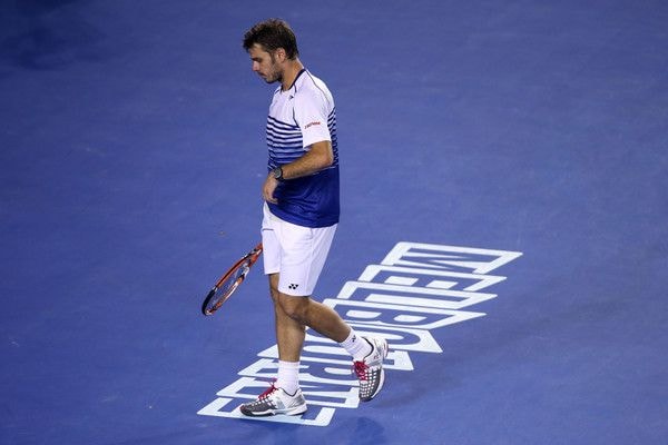 Nỗi thất vọng của Wawrinka khi để thua ở bán kết - Ảnh: AFP