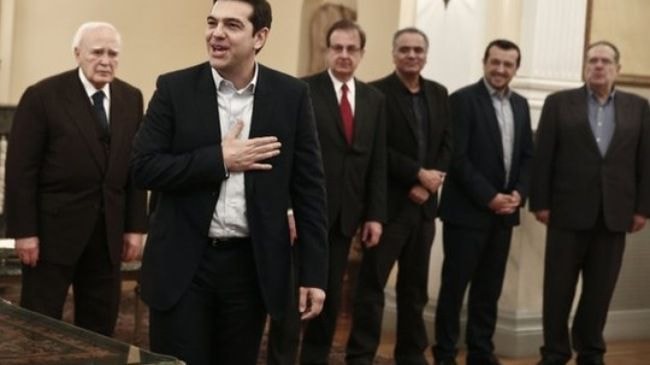 Ảnh 3.1: Ông Alexis Tsipras sau khi nhậm chức 