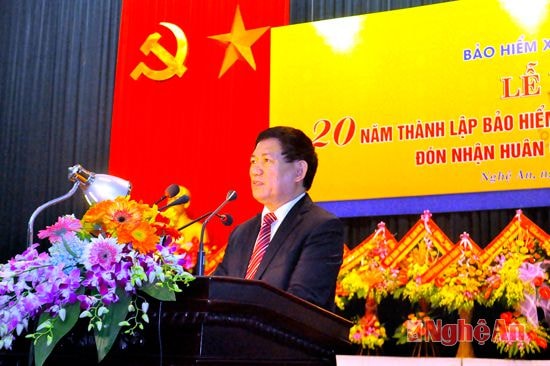 Đồng chí Hồ Đức Phớc phát biểu