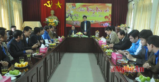 Đồng chí Nguyễn Đình Hùng- Bí thư Tỉnh đoàn phát biểu